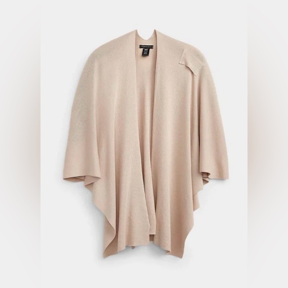 Parkhurst Natural Wrap Finley Poncho Beige One Size - Picture 3 of 8